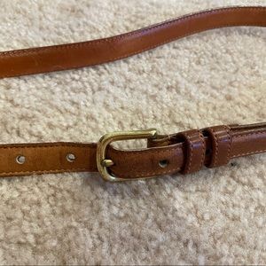 COACH Classic Thin Skinny Belt British Tan 2800 Size 30”/75 cm